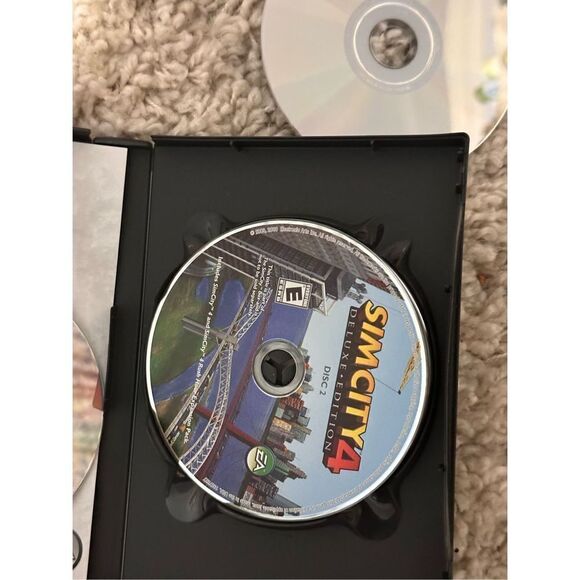 Nice 2008 The SimCity Box - PC  - 4 Disk Set Used Condition - Picture 10 of 13